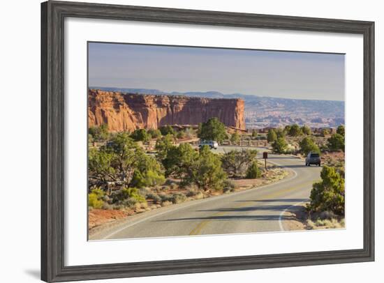 Street to the Grand View Point, Island in the Sky, Canyonlands National Park, Utah, Usa-Rainer Mirau-Framed Photographic Print