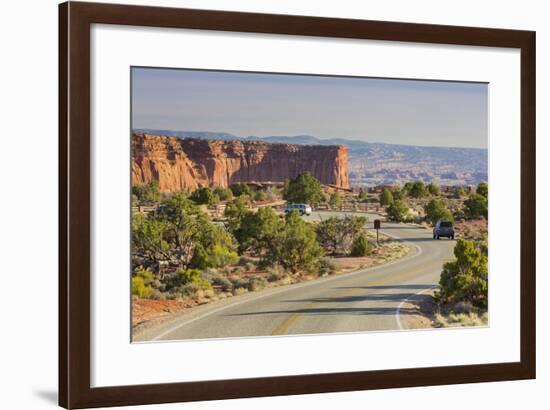 Street to the Grand View Point, Island in the Sky, Canyonlands National Park, Utah, Usa-Rainer Mirau-Framed Photographic Print