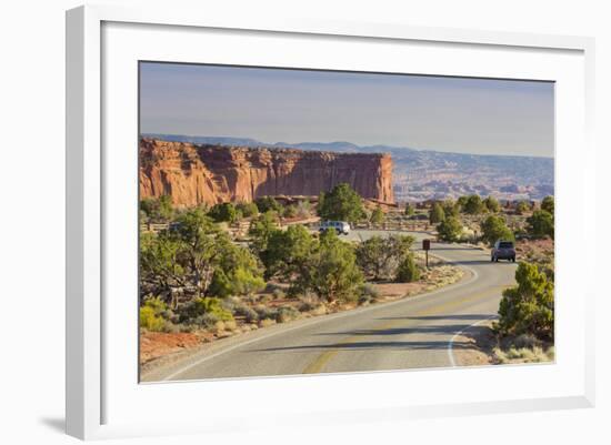 Street to the Grand View Point, Island in the Sky, Canyonlands National Park, Utah, Usa-Rainer Mirau-Framed Photographic Print