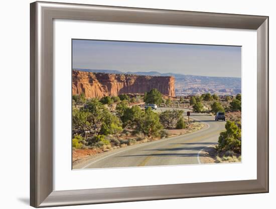 Street to the Grand View Point, Island in the Sky, Canyonlands National Park, Utah, Usa-Rainer Mirau-Framed Photographic Print