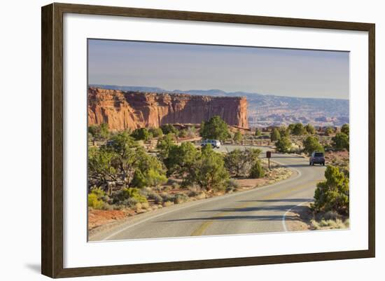 Street to the Grand View Point, Island in the Sky, Canyonlands National Park, Utah, Usa-Rainer Mirau-Framed Photographic Print