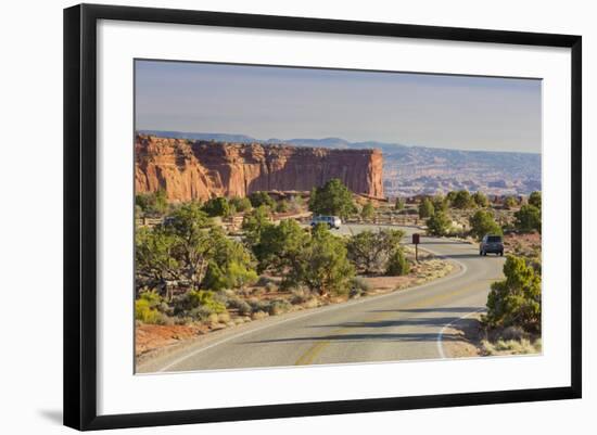 Street to the Grand View Point, Island in the Sky, Canyonlands National Park, Utah, Usa-Rainer Mirau-Framed Photographic Print