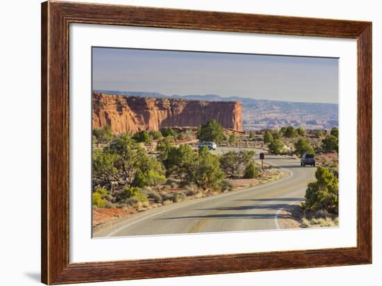 Street to the Grand View Point, Island in the Sky, Canyonlands National Park, Utah, Usa-Rainer Mirau-Framed Photographic Print