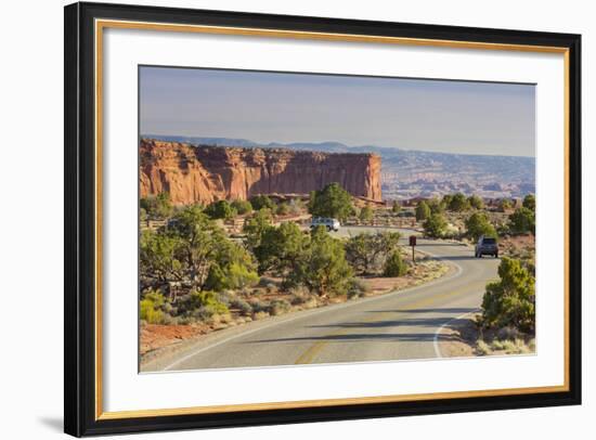 Street to the Grand View Point, Island in the Sky, Canyonlands National Park, Utah, Usa-Rainer Mirau-Framed Photographic Print