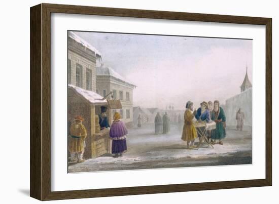 Street Tobacco Vendor at the Tobacco Store, 1825-Eugéne Pluchart-Framed Giclee Print