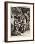 Street Vendor Calling at a House-Christian W. E. Dietrich-Framed Giclee Print