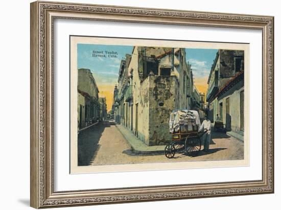 'Street Vendor, Havana, Cuba', 1938-Unknown-Framed Giclee Print