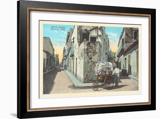 Street Vendor, Havana-null-Framed Art Print