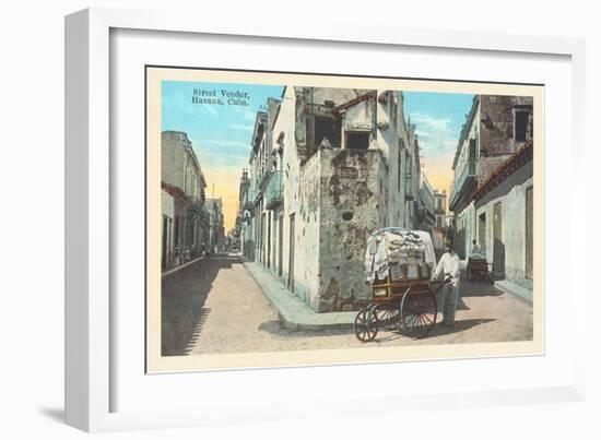 Street Vendor, Havana-null-Framed Art Print