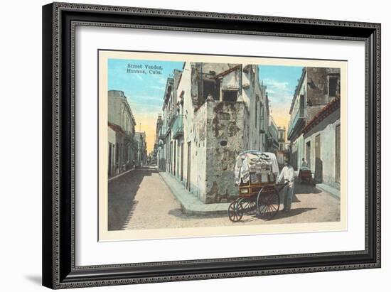 Street Vendor, Havana-null-Framed Art Print