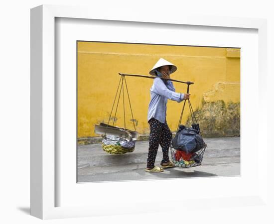 Street Vendor, Nha Trang City, Vietnam, Indochina, Southeast Asia-Richard Cummins-Framed Photographic Print