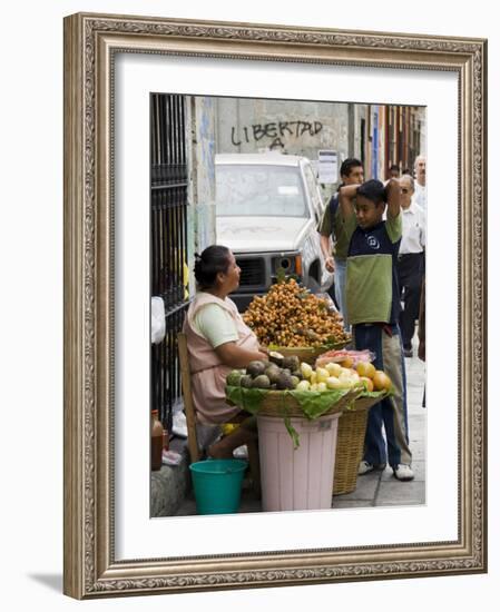 Street Vendor, Oaxaca City, Oaxaca, Mexico, North America-R H Productions-Framed Photographic Print