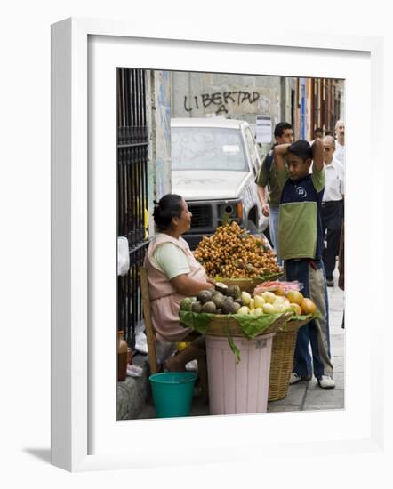 Street Vendor, Oaxaca City, Oaxaca, Mexico, North America-R H Productions-Framed Photographic Print