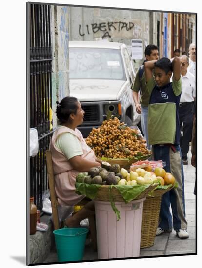 Street Vendor, Oaxaca City, Oaxaca, Mexico, North America-R H Productions-Mounted Photographic Print