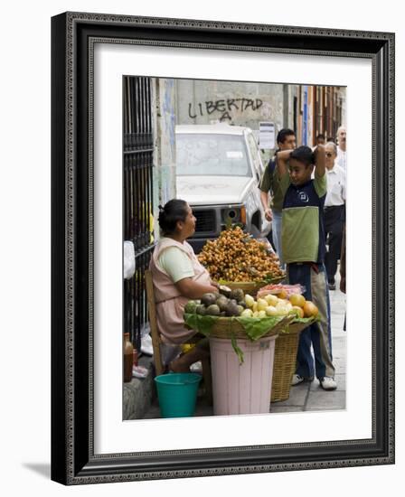 Street Vendor, Oaxaca City, Oaxaca, Mexico, North America-R H Productions-Framed Photographic Print