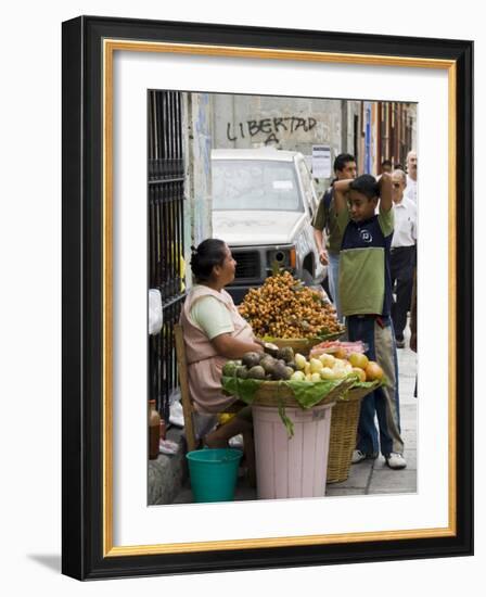 Street Vendor, Oaxaca City, Oaxaca, Mexico, North America-R H Productions-Framed Photographic Print
