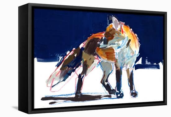 Street Walker, 2022, ( mixed media on paper)-Mark Adlington-Framed Premier Image Canvas