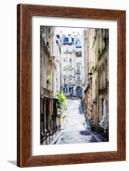 Street Windows - In the Style of Oil Painting-Philippe Hugonnard-Framed Giclee Print