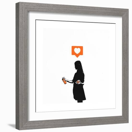 Streetart Sweetheart-Alex Cherry-Framed Premium Giclee Print