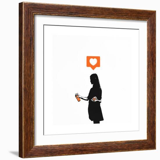 Streetart Sweetheart-Alex Cherry-Framed Premium Giclee Print