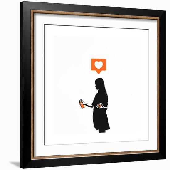 Streetart Sweetheart-Alex Cherry-Framed Premium Giclee Print