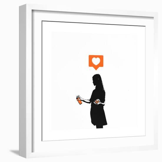 Streetart Sweetheart-Alex Cherry-Framed Premium Giclee Print