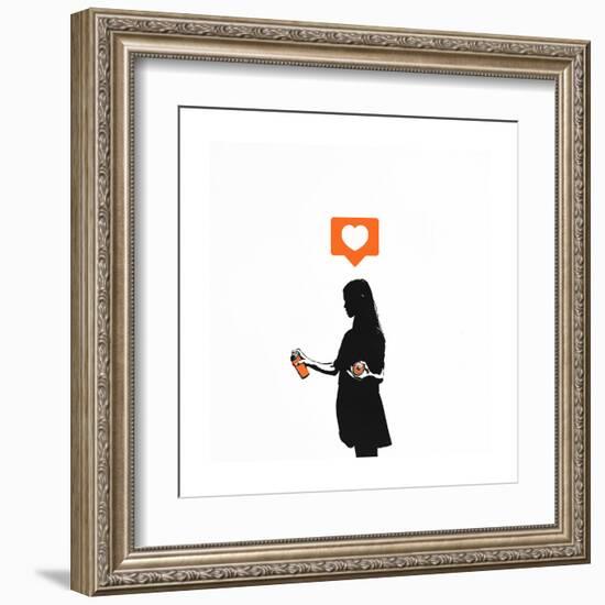 Streetart Sweetheart-Alex Cherry-Framed Art Print