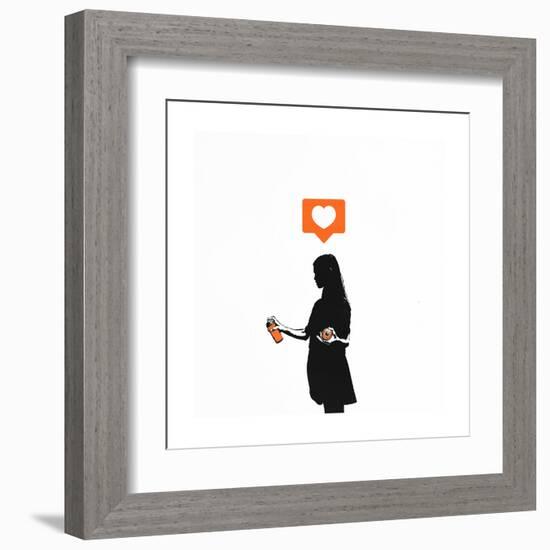 Streetart Sweetheart-Alex Cherry-Framed Art Print