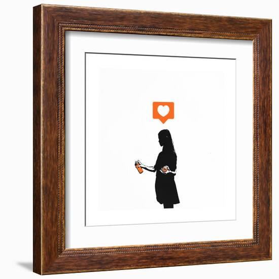 Streetart Sweetheart-Alex Cherry-Framed Art Print