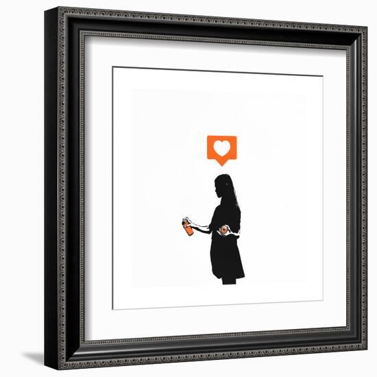 Streetart Sweetheart-Alex Cherry-Framed Art Print