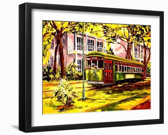 Streetcar on St. Charles Avenue-Diane Millsap-Framed Art Print