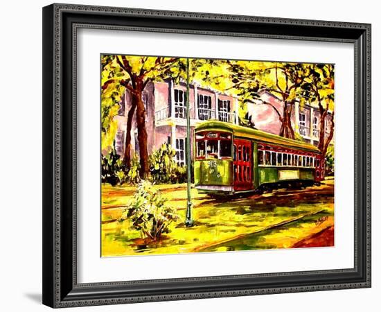 Streetcar on St. Charles Avenue-Diane Millsap-Framed Art Print