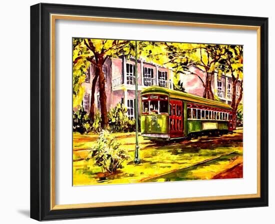 Streetcar on St. Charles Avenue-Diane Millsap-Framed Art Print