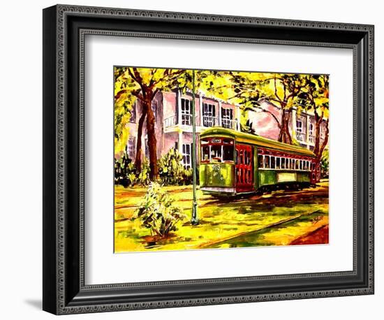 Streetcar on St. Charles Avenue-Diane Millsap-Framed Art Print