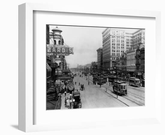 Streetcars in New Orleans-null-Framed Photographic Print