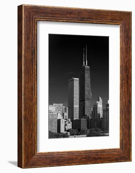 Streeterville Chicago Illinois BW-Steve Gadomski-Framed Photographic Print