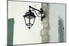Streetlamp on a Building with Shuttered Windows. Il De Re, France-Stuart Cox Olwen Croft-Mounted Photographic Print