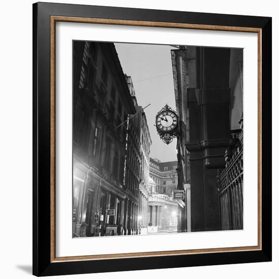 Streetlight and Clock-John Gay-Framed Giclee Print