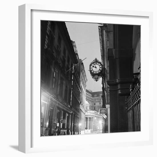 Streetlight and Clock-John Gay-Framed Giclee Print