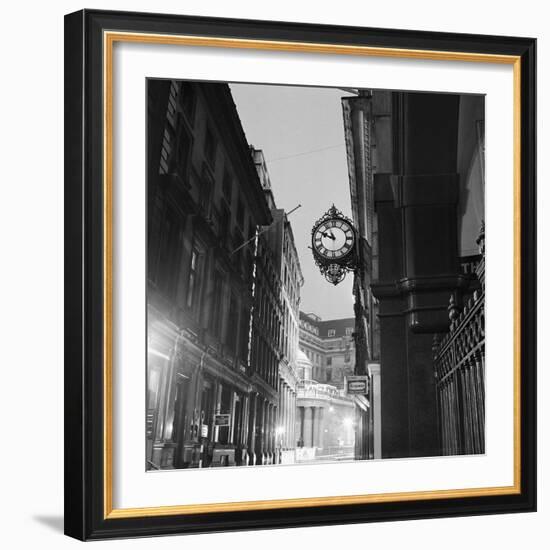 Streetlight and Clock-John Gay-Framed Giclee Print