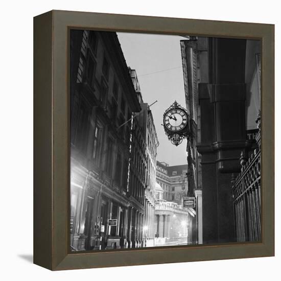 Streetlight and Clock-John Gay-Framed Premier Image Canvas