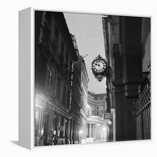 Streetlight and Clock-John Gay-Framed Premier Image Canvas