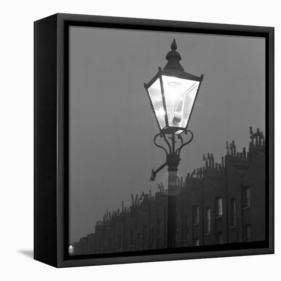 Streetlight in St Paul Street, Islington, London, c.1940-John Gay-Framed Premier Image Canvas