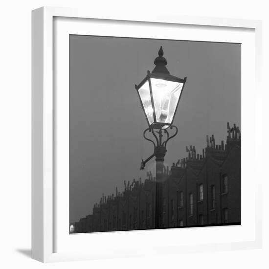 Streetlight in St Paul Street, Islington, London, c.1940-John Gay-Framed Giclee Print