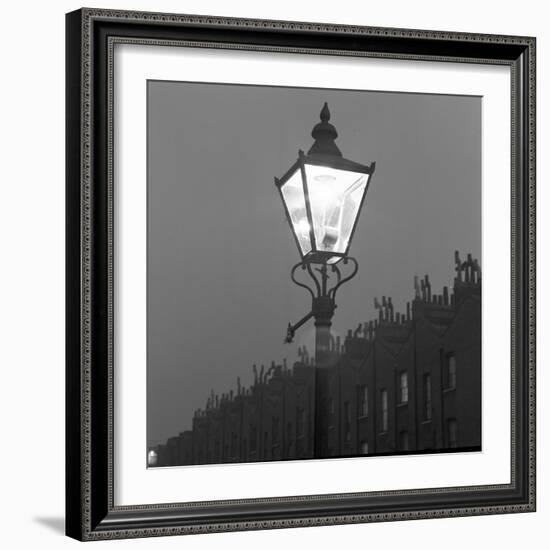 Streetlight in St Paul Street, Islington, London, c.1940-John Gay-Framed Giclee Print