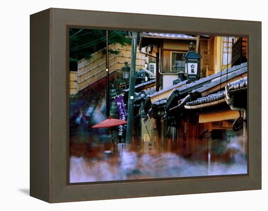 Streets and Shops in Sannen-Zaka, Kyoto, Japan-Frank Carter-Framed Premier Image Canvas