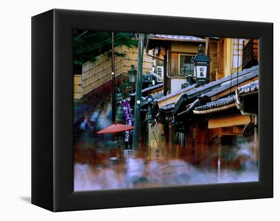 Streets and Shops in Sannen-Zaka, Kyoto, Japan-Frank Carter-Framed Premier Image Canvas