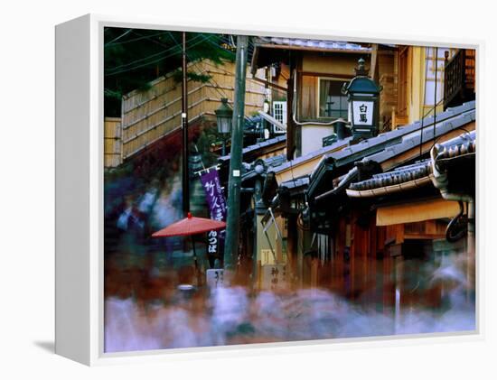 Streets and Shops in Sannen-Zaka, Kyoto, Japan-Frank Carter-Framed Premier Image Canvas