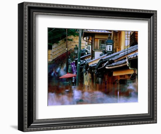 Streets and Shops in Sannen-Zaka, Kyoto, Japan-Frank Carter-Framed Photographic Print