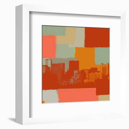 Streets and Skyline-Yashna-Framed Art Print